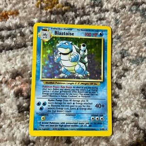 Vintage Blastoise Pokémon card